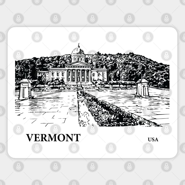 Vermont State USA Magnet by Lakeric